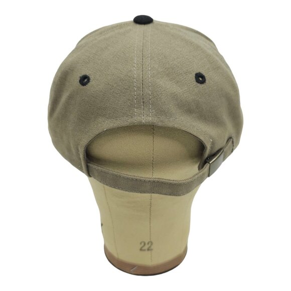 Inter Pac Embroidered Logo Tuck Strap Cap Trucker Baseball Hat Taupe Black - Picture 4 of 13